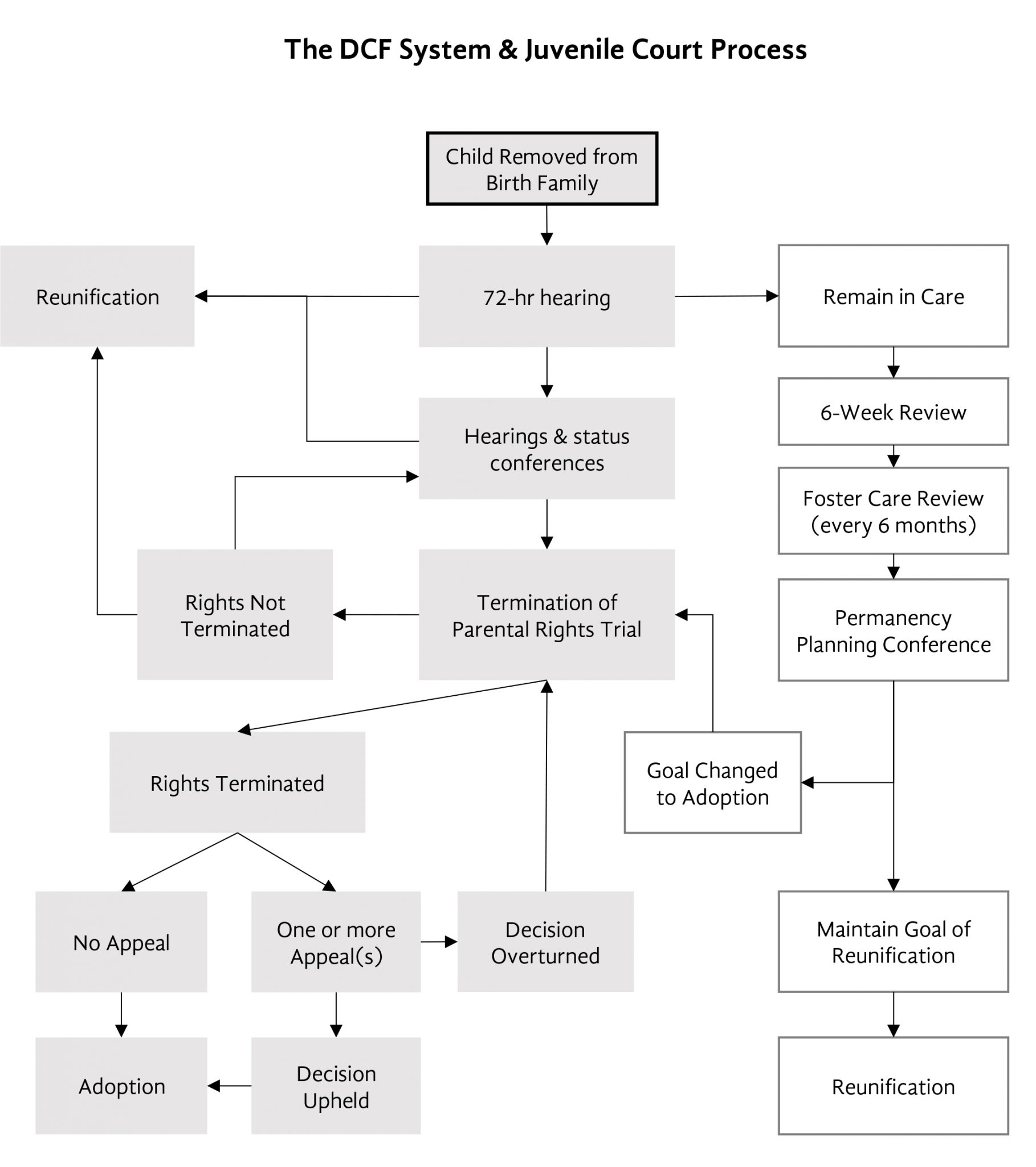 Civil Court Process Flow Chart